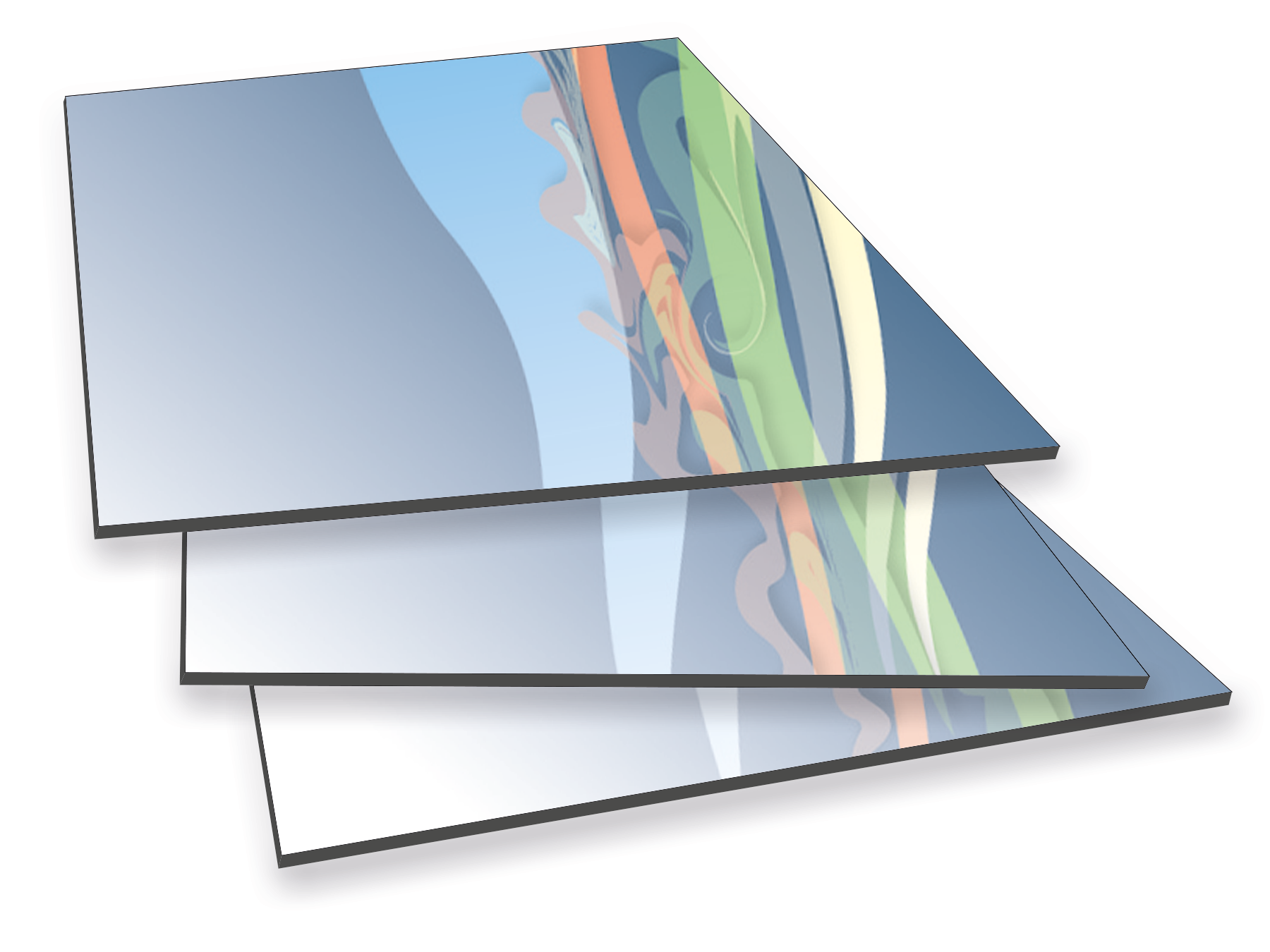 Aluverbund Platte mit Digitaldruck | diverse Formate